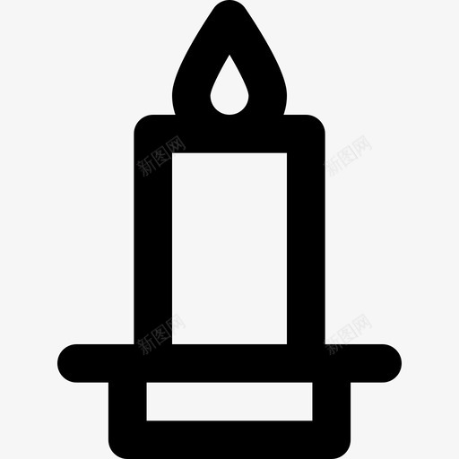 蜡烛休息元素3直线图标svg_新图网 https://ixintu.com 休息元素3 直线 蜡烛