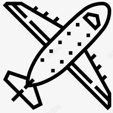 飞机运输工具车辆图标图标