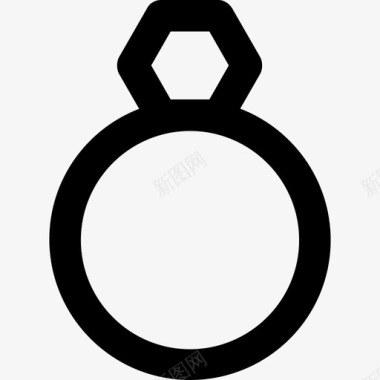 戒指时尚经典系列醒目圆形图标图标