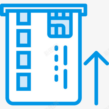 Atm商业和营销蓝色图标图标