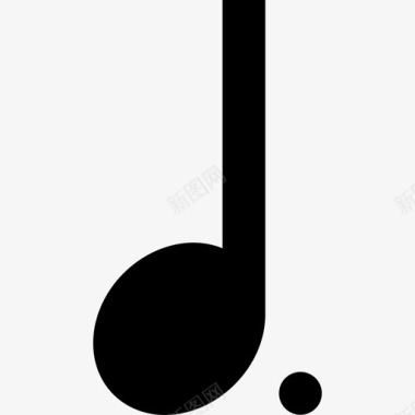 四分音符音乐音乐符号和注释图标图标