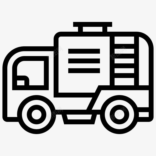 罐车运输车辆图标svg_新图网 https://ixintu.com 施工车辆线 罐车 车辆 运输