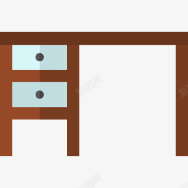 办公桌家具11扁平图标图标