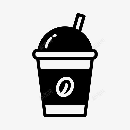 冰咖啡咖啡豆休息图标svg_新图网 https://ixintu.com 休息 冰咖啡 咖啡休息时间 咖啡豆 机器 饮料