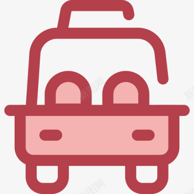 出租车交通8红色图标图标