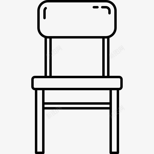 椅子家具19128px线图标svg_新图网 https://ixintu.com 128px线 家具19 椅子