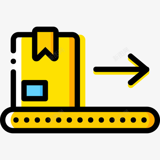 推车交付黄色图标svg_新图网 https://ixintu.com 交付 推车 黄色