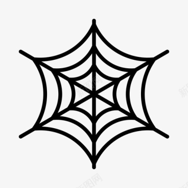 蜘蛛网风俗万圣节图标图标
