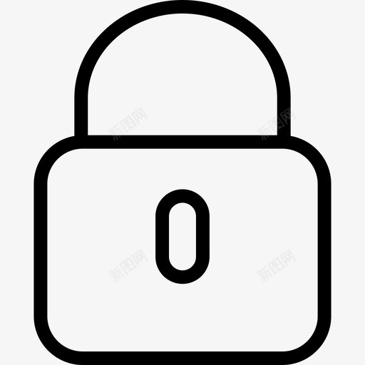 锁定基本集合2线性图标svg_新图网 https://ixintu.com 基本集合2 线性 锁定