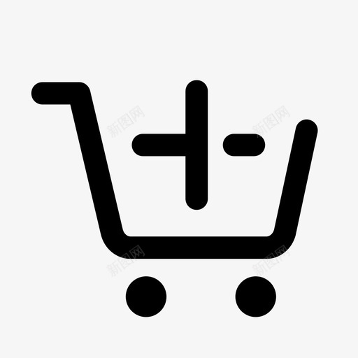 购物车购买结账图标svg_新图网 https://ixintu.com 结账 网络 购买 购物 购物车