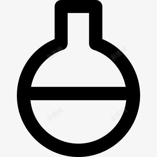 烧瓶科学元素2粗体圆形图标svg_新图网 https://ixintu.com 烧瓶 科学元素2 粗体圆形