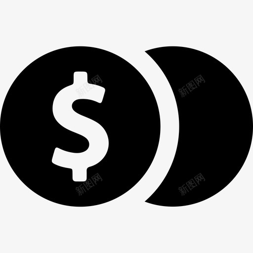 硬币金融收藏实心图标svg_新图网 https://ixintu.com 实心 硬币 金融收藏