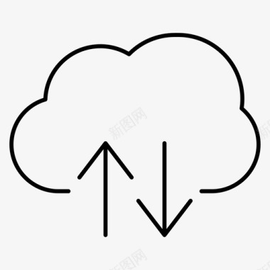 云计算数据同步图标图标