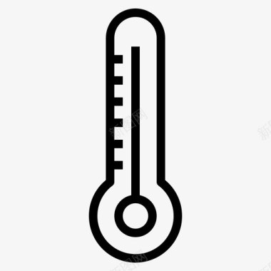 温度计气候炎热图标图标