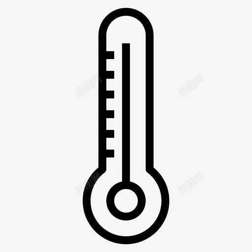 温度计气候炎热图标svg_新图网 https://ixintu.com 夏天 天气 气候 温度 温度计 炎热