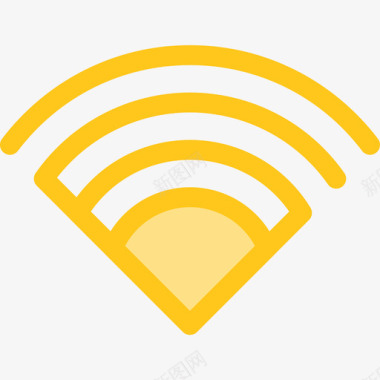 Wifi用户界面10黄色图标图标