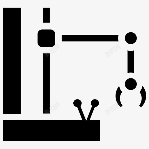 机械机器人液压臂工业机器人图标svg_新图网 https://ixintu.com 制造机器人符号 工业机器人 机器人技术 机械机器人 液压臂