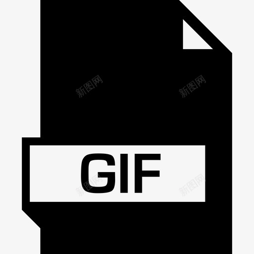 Gif文件名glyph填充图标svg_新图网 https://ixintu.com Gif 填充 文件名glyph