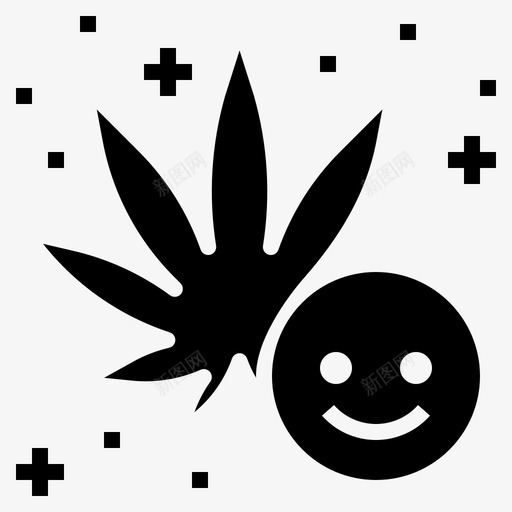 大麻好心情大麻能量图标svg_新图网 https://ixintu.com 医用大麻 大麻 大麻好心情 能量