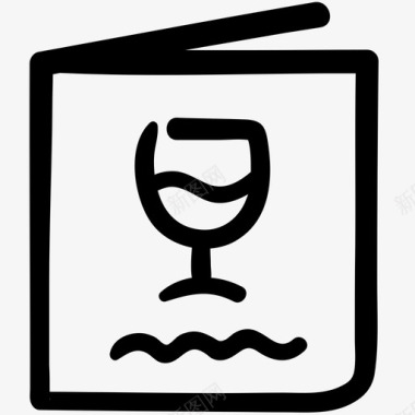 饮料菜单酒精鸡尾酒图标图标