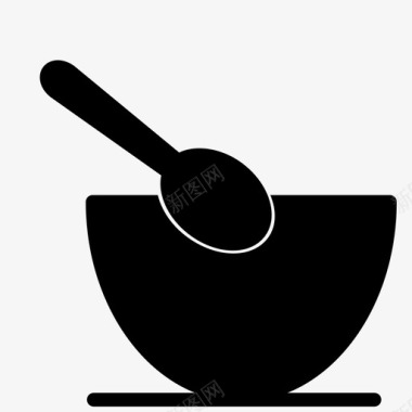 汤碗中国汤图标图标