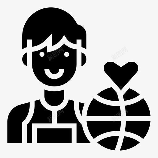 篮球爱好者化身男人图标svg_新图网 https://ixintu.com 化身 男人 篮球爱好者 篮球雕文