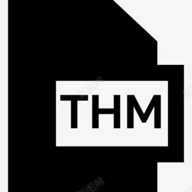 Thm文件格式集合已填充图标图标