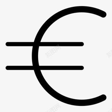 欧元成本欧盟货币图标图标