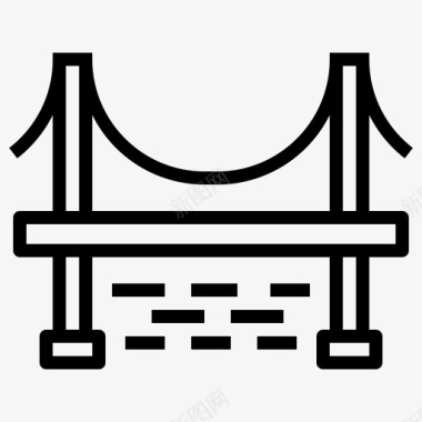 桥梁道路交通图标图标