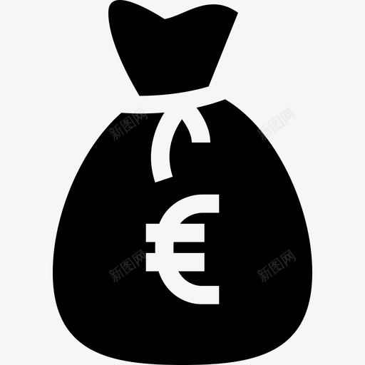欧元钱袋银行预算图标svg_新图网 https://ixintu.com 商务 小黑 欧元钱袋 钱袋 银行 预算