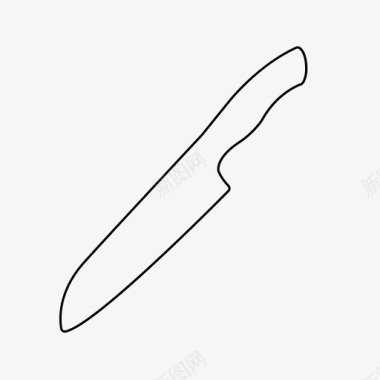 刀剁碎烹饪图标图标