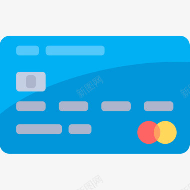 信用卡小工具3扁平图标图标