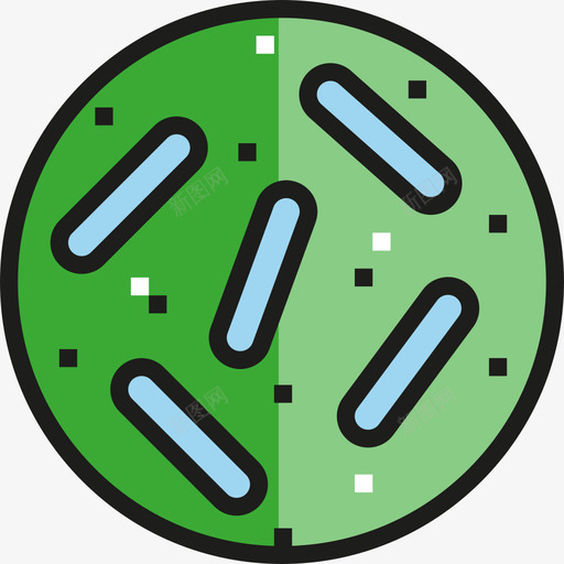 细菌科学线性颜色图标svg_新图网 https://ixintu.com 科学 线性颜色 细菌