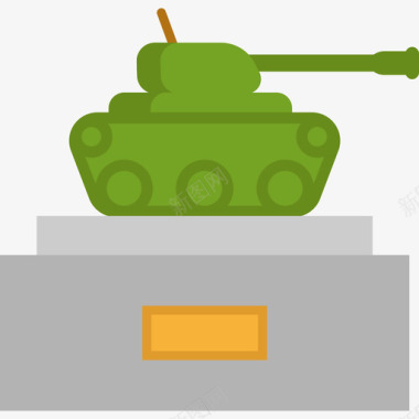 坦克博物馆3扁平图标图标
