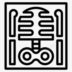 病人作X光X光病人放射学图标高清图片