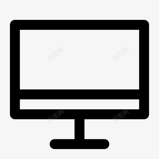 电脑屏幕显示器液晶显示器图标svg_新图网 https://ixintu.com 外设 显示器 液晶显示器 电脑及电子线路图标集 电脑屏幕
