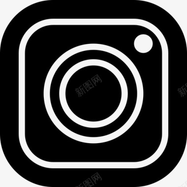 Instagram社交媒体5填充图标图标