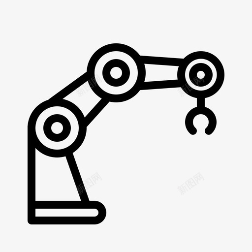 机械臂人工智能技术图标svg_新图网 https://ixintu.com 人工智能 技术 机械臂