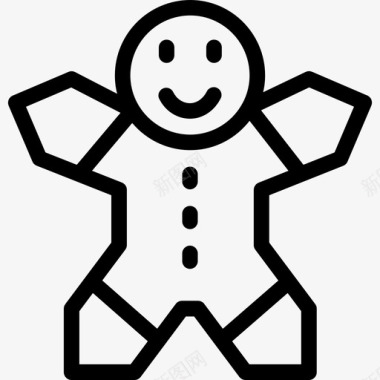 姜饼人圣诞3直系图标图标