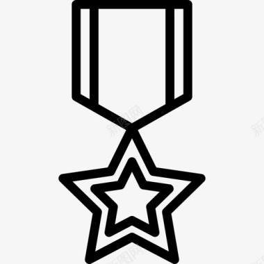 勋章武器3直线图标图标