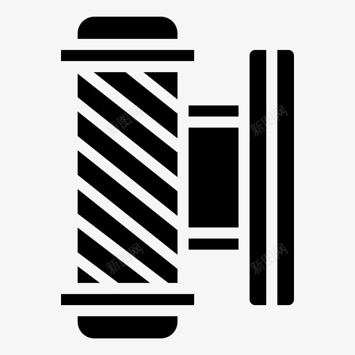 照明理发师灯杆图标svg_新图网 https://ixintu.com 沙龙 灯杆 照明 理发师 理发店铭文