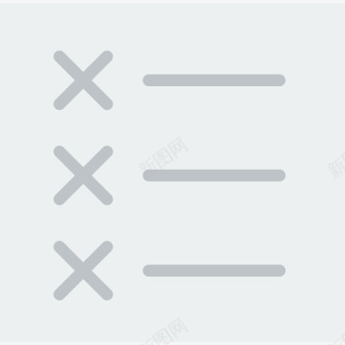 列表用户界面元素平面图标图标