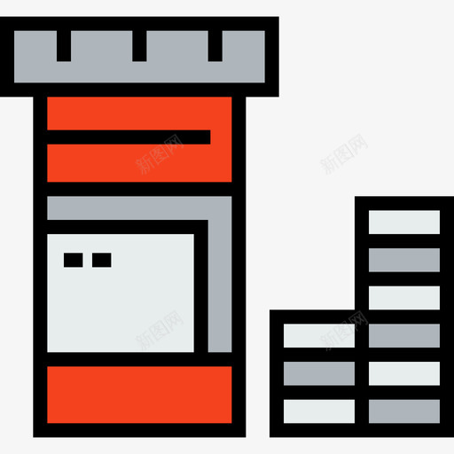 药物健康和医学线性颜色图标svg_新图网 https://ixintu.com 健康和医学 线性颜色 药物