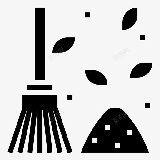 清扫扫帚清洁图标svg_新图网 https://ixintu.com 扫帚 清扫 清洁 清洁字形 清洗 灰尘