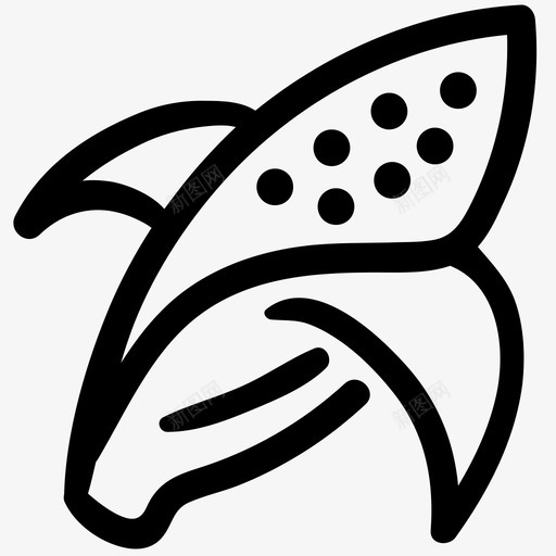 玉米食物收获图标svg_新图网 https://ixintu.com 健康 收获 有机 玉米 食物 食物轮廓涂鸦