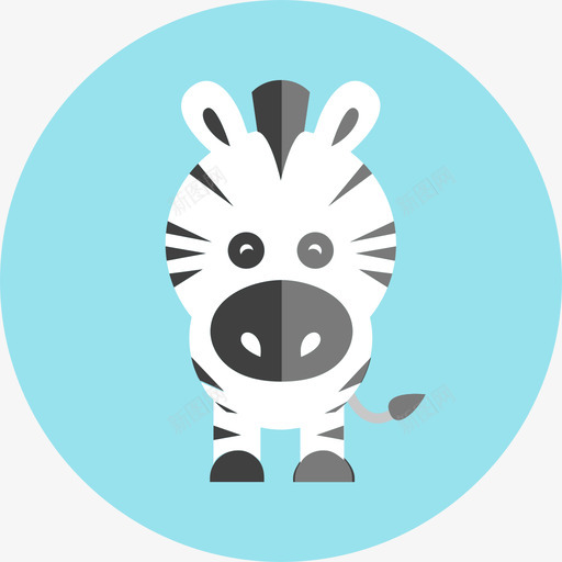 斑马动物可爱的动物汇编图标svg_新图网 https://ixintu.com 动物 可爱的动物汇编 斑马