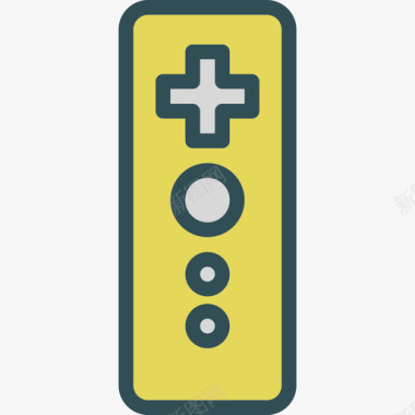 游戏控制器技术线性颜色图标图标