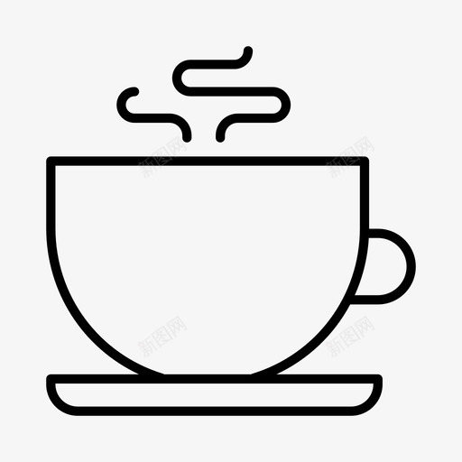 热巧克力咖啡杯子图标svg_新图网 https://ixintu.com 咖啡 杯子 热巧克力 茶杯 饮料