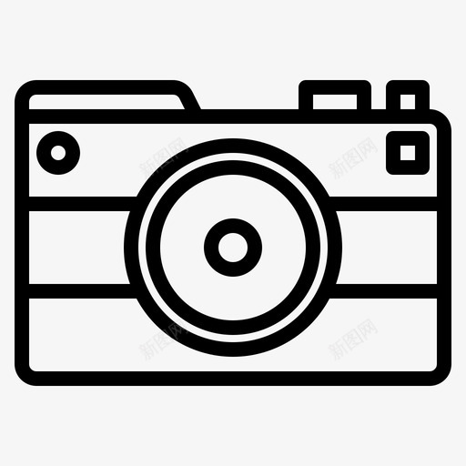 无镜相机数码照片图标svg_新图网 https://ixintu.com 图片 数码 无镜相机 照片 相机轮廓