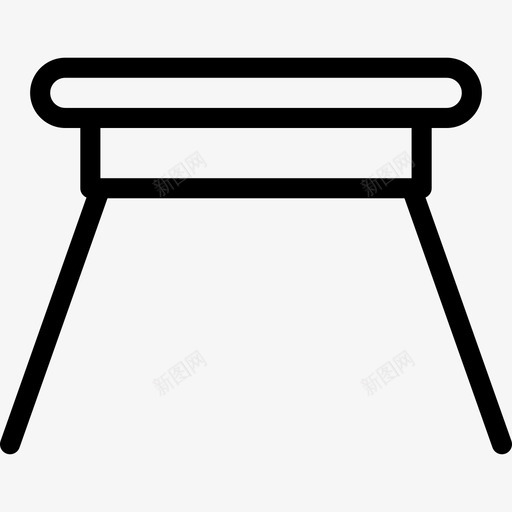 椅子家用和家具元件直线型图标svg_新图网 https://ixintu.com 家用和家具元件 椅子 直线型